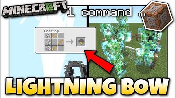 Minecraft - LIGHTNING BOW [ Easy Command Tutorial ] MCPE / Xbox / JAVA / Bedrock