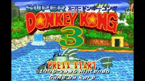 Super Donkey Kong 3 JPN Intro Music & Title Screen | Game Boy Advance |