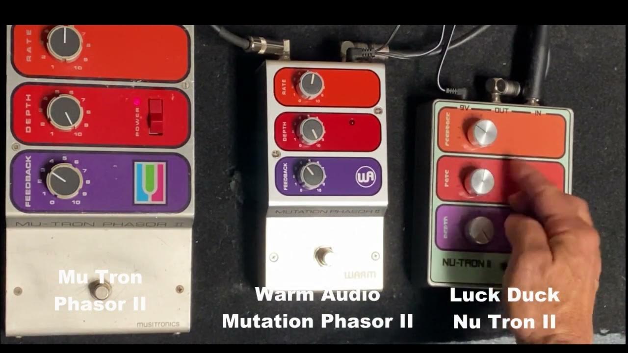 Phaser pedal comparison | Mu Tron Phasor II, Warm Audio Mutation Phasor
