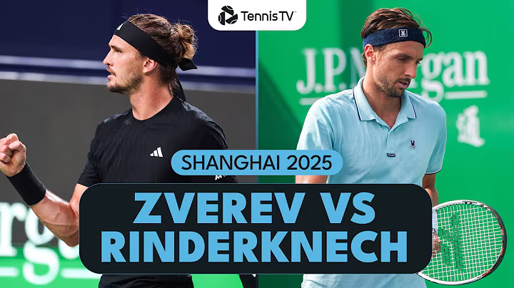 Alexander Zverev vs Arthur Rinderknech Wimbledon Rematch! | Shanghai 2025 Highlights