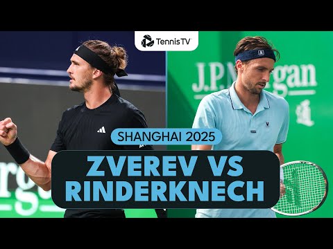 Alexander Zverev vs Arthur Rinderknech Wimbledon Rematch! | Shanghai 2025 Highlights