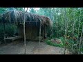 Girl Living Off The Grid, Build Bathtub and Kitchen for My Bamboo House