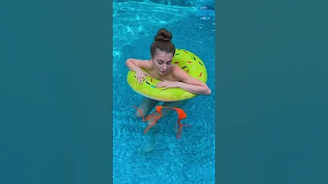 Funny Prank In Pool Shorts 