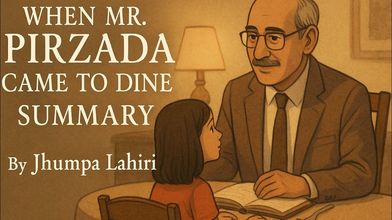When Mr. Pirzada came to Dine Class-12, English -A 🔥