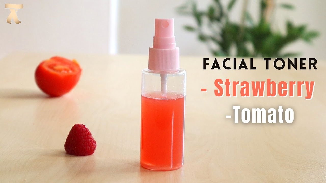 Homemade Tomato & Strawberry Face Toner