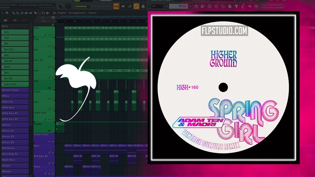 Adam Ten & Maori - Spring Girl (Vintage Culture Remix) (FL Studio