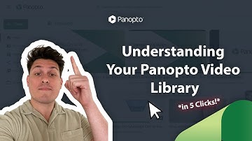 Understanding Your Video Library in Panopto *in 5 Clicks!* ✅