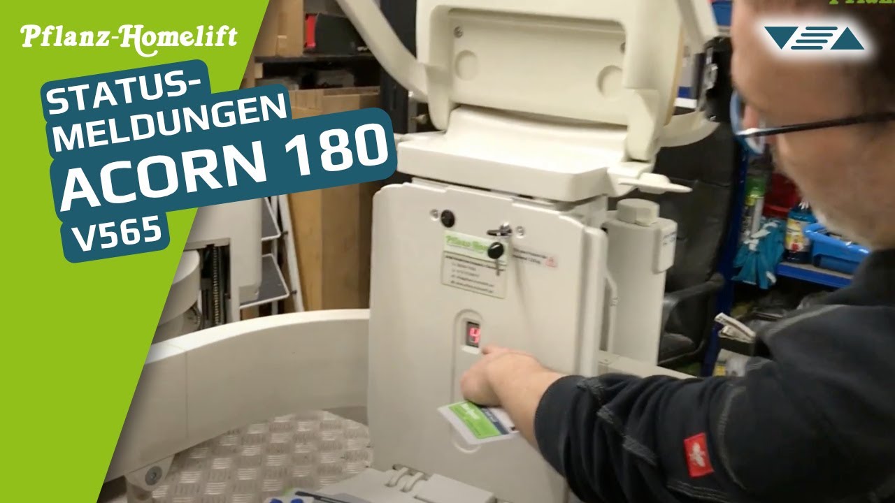 Treppenlift Statusmeldungen für Acorn 180 T565