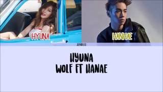 Hyuna - Wolf (feat Hanhae of Phantom) [Eng/Rom/Han] Picture + Color Coded Lyrics chords