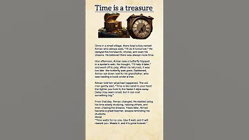 Time Is A Treasure English Short Story English Moral Story For Kids 