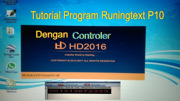 Cara program Runingtext dengan controller HD-U6A