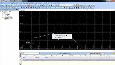 How to create 3d alignment in TBC, Trimble business center.