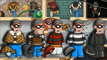 Robbery Bob 2 - All Costumes Funny Gameplay Part 92