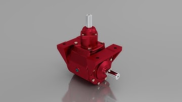 3D Animation - GEARBOX SINGLE STAGE REDCUCER