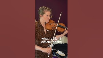 What people think is difficult on the violin VS what really is #shorts