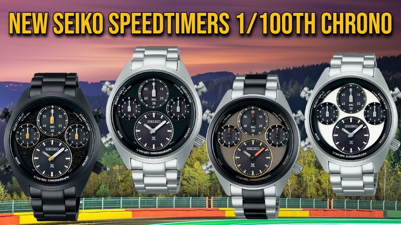 SEIKO Speedtimer 1/100 Solar Chronograph Return of SLQ Kinetic SFJ001 SFJ003 SFJ005 SFJ007 - YouTube