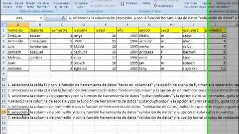 tutorial excel 2007 herramienta de datos