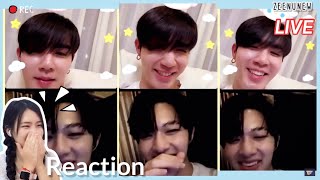 [Reaction] ZeeNuNew LIVE 🔴 ไลฟ์นี้ใครคิดถึงใครมากกว่า~~ | ชวนดูPILOT ข้ามฟ้าเคียงเธอ