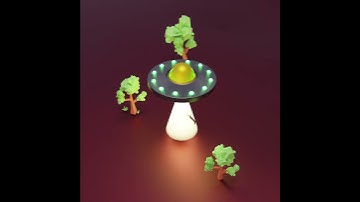 Blender UFO animation