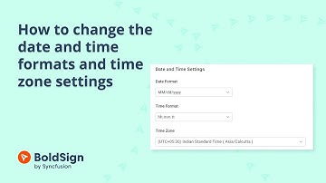 How to Change the Date and Time Formats and Time Zone Settings