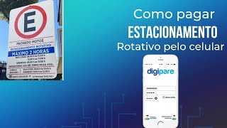 Como pagar estacionamento rotativo pelo aplicativo DIGIPARE 2024 (Zona azul). screenshot 2