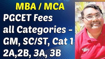 Pgcet 2025 fees structure|PGCET fee structure|Pgcet fees 2025|Pgcet colleges fee|mca|PGCET mba fees