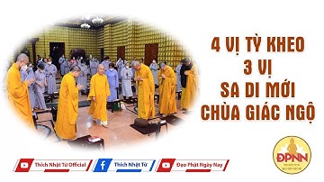TT. THÍCH NHẬT TỪ sách tấn 4 vị tân TỲ KHEO VÀ 3 SADI mới của Chùa Giác Ngộ
