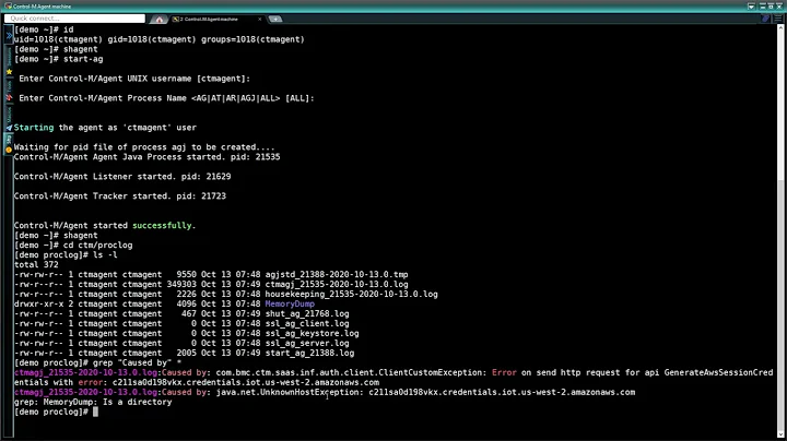 BMC Helix Control-M: Troubleshooting Agent communication