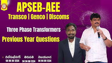 Previous Year Questions for GATE | AEE, TRANSCO, GENCO | Transformer | Electrical Machines