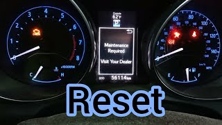 Sports Performance Corolla IM Maintenance Required Reset