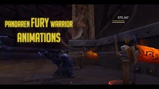 Pandaren Fury Warrior - WoW Legion Alpha - Ability Animations