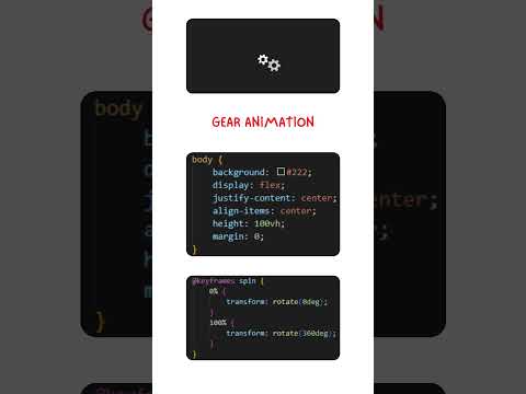 Gear Animation ||