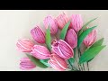 How to make paper quilling flower tulips | DIY Paper Quilling Flowers