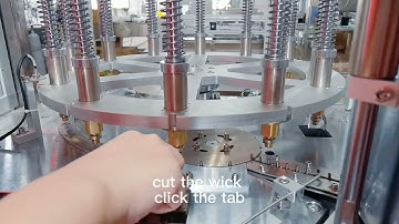 candle wick inserting machine——step3