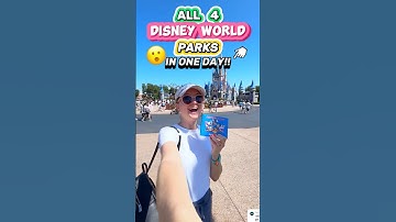 Visiting ALL 4 Disney World Parks in ONE DAY 😮🏰 (Park Hopping Strategy)
