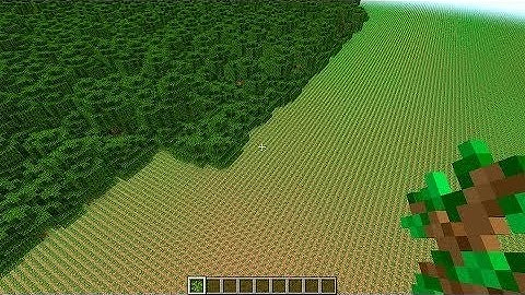 what if you create a world full of oak sapling?