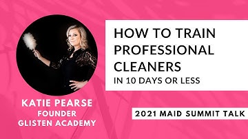 Train Professional House Cleaners with Glisten Academy