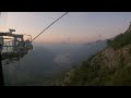 Kotor-Lovcen Cablecar Descending - Amazing View. Žičara Kotor-Lovćen spuštanje.