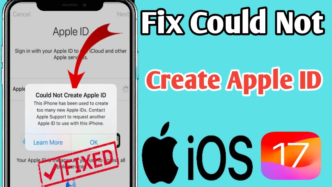 How To Fix Couldn t Create Apple ID Iphone 2023 Fix Created Too Many How To Fix Couldn t Create Apple ID Iphone 2023 Fix Created Too Many