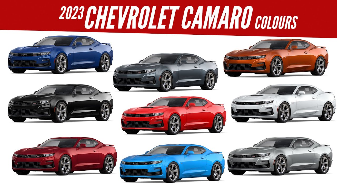 2023 Chevrolet Camaro All Color Options Images Autobics Youtube