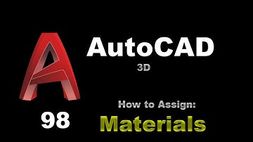 AutoCAD - How to Assign Materials - 098