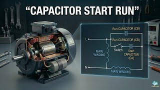 Capacitor Start Run Induction Motor Wiring & Schematic