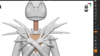 Night Before Christmas - Trinket Tray Jack Skellington in Zbrush