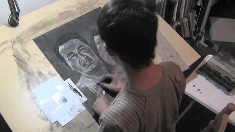 Reductive Charcoal Drawing Sped Up