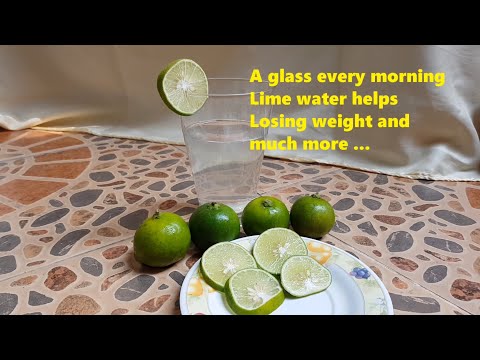 Lime juice with morning water helps with weight loss