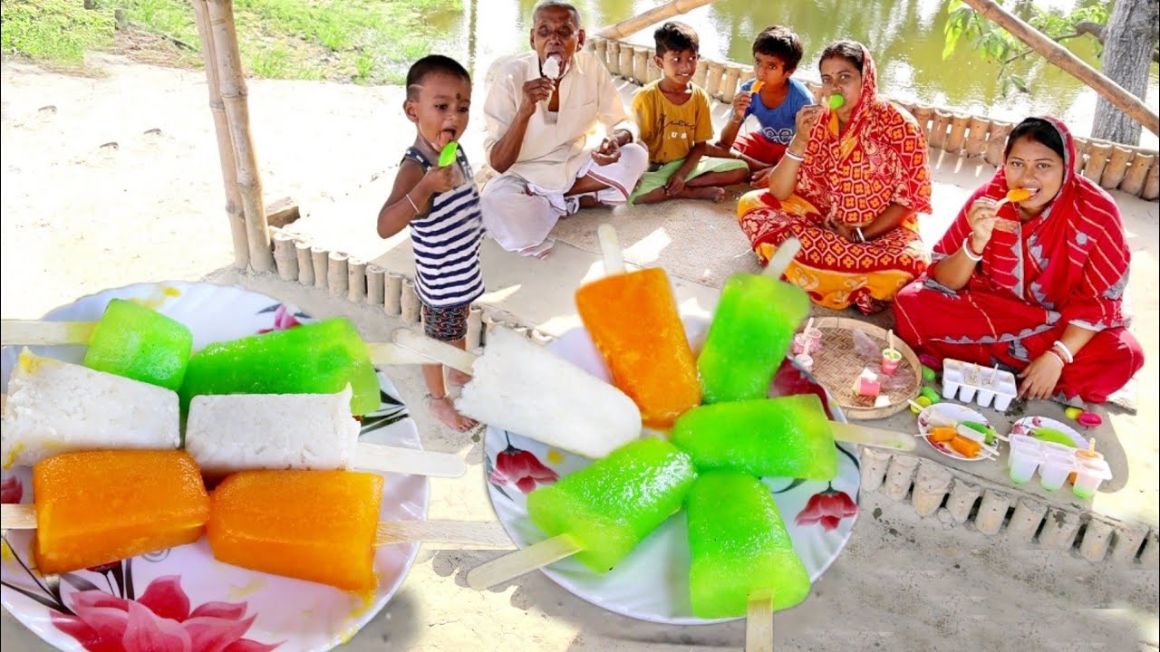 ছোটবেলার স্মৃতি জড়িত কাঁচা আমের আইসক্রিম,চিড়ার আইসক্রিম এবং বেলের আইসক্রিম রেসিপি || icecream recipe