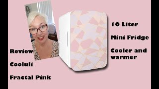 Review of Cooluli, Fractal Pink, 10 liter Mini Fridge. by Niecy Catz 1,629 views 3 years ago 3 minutes, 23 seconds