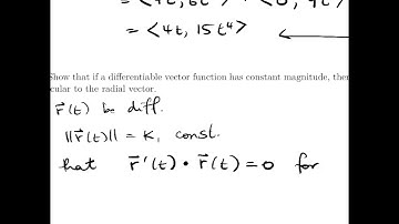 Multivariable Calculus and Probability 2.2 - Derivatives of Vector Functions (5/5)