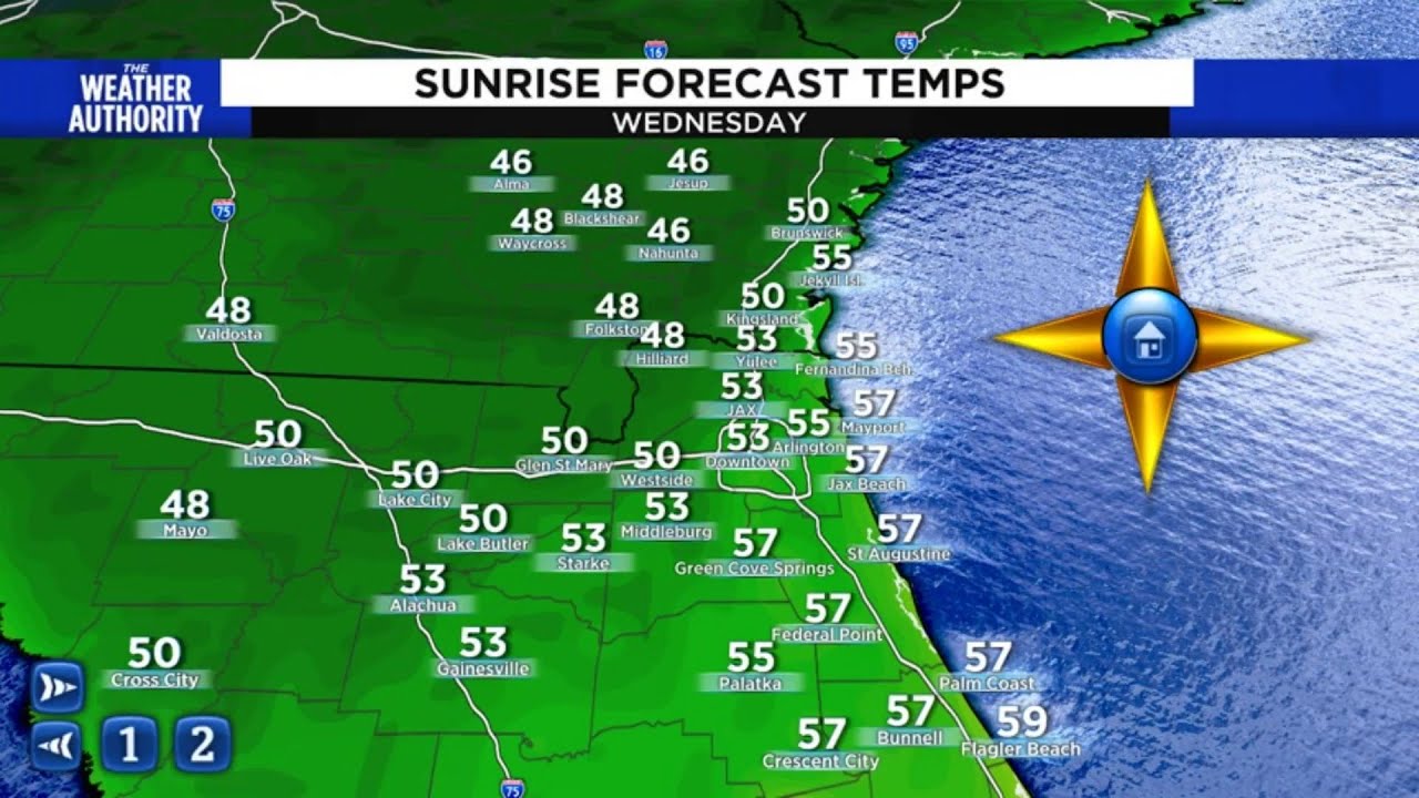 A dry start to the week with showers and storms returning... - YouTube