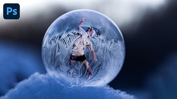 Man Trapped in Ice Ball Photo Manipulation in Photoshop | FREE PSD DOWNLOAD